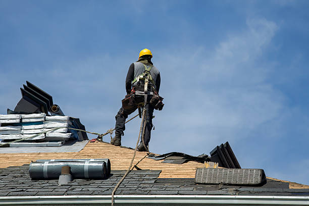 Professional Roofing technician working in Victor, NY